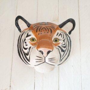 Tiger Wall Vase Lg by Quail Ceramics