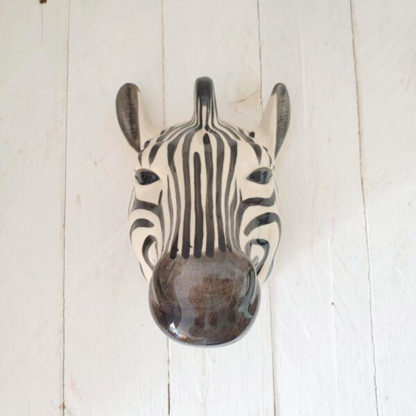 Zebra Wall Vase Lg