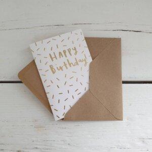 Happy Birthday Confetti Greetings Card