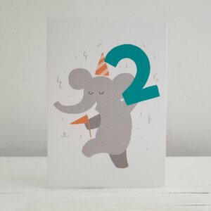 Party Animal 2nd Birthday Card