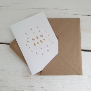 New Baby Confetti Greetings Card