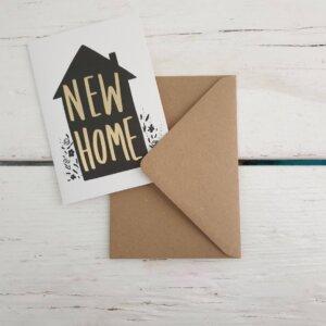 New Home Gold Greetings Card