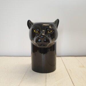Black Panther Pot by Quail Ceramics