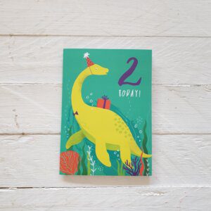 Number Two Dino Card