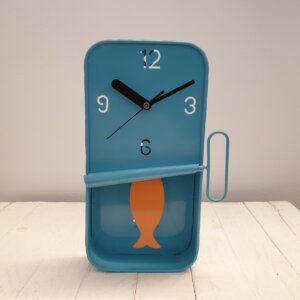 Blue Sardine Clock