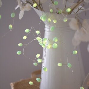 Mint Teardrop String Lights (Mains)