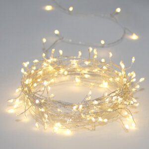 Silver Fairy Lights Cluster (7.5m)