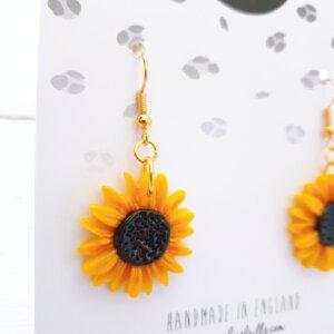 Sunflower Earrings by Sapphire Frills