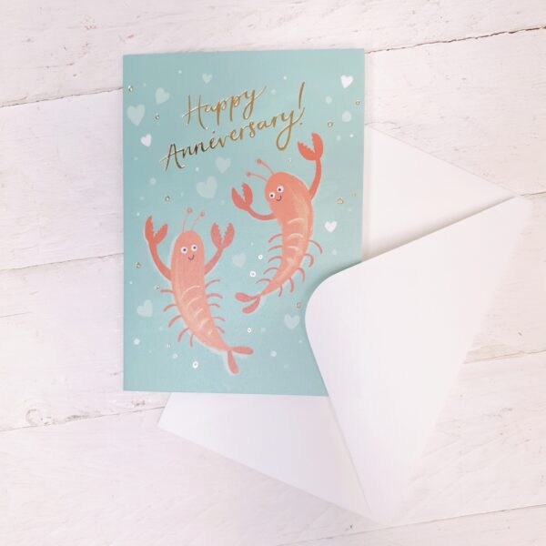 Happy Anniversary Lobsters Card