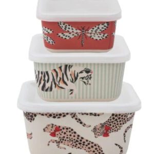 Set of 3 Animal Food Storage Boxes