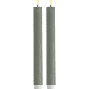 Grey - Set Of 2 LED Candles